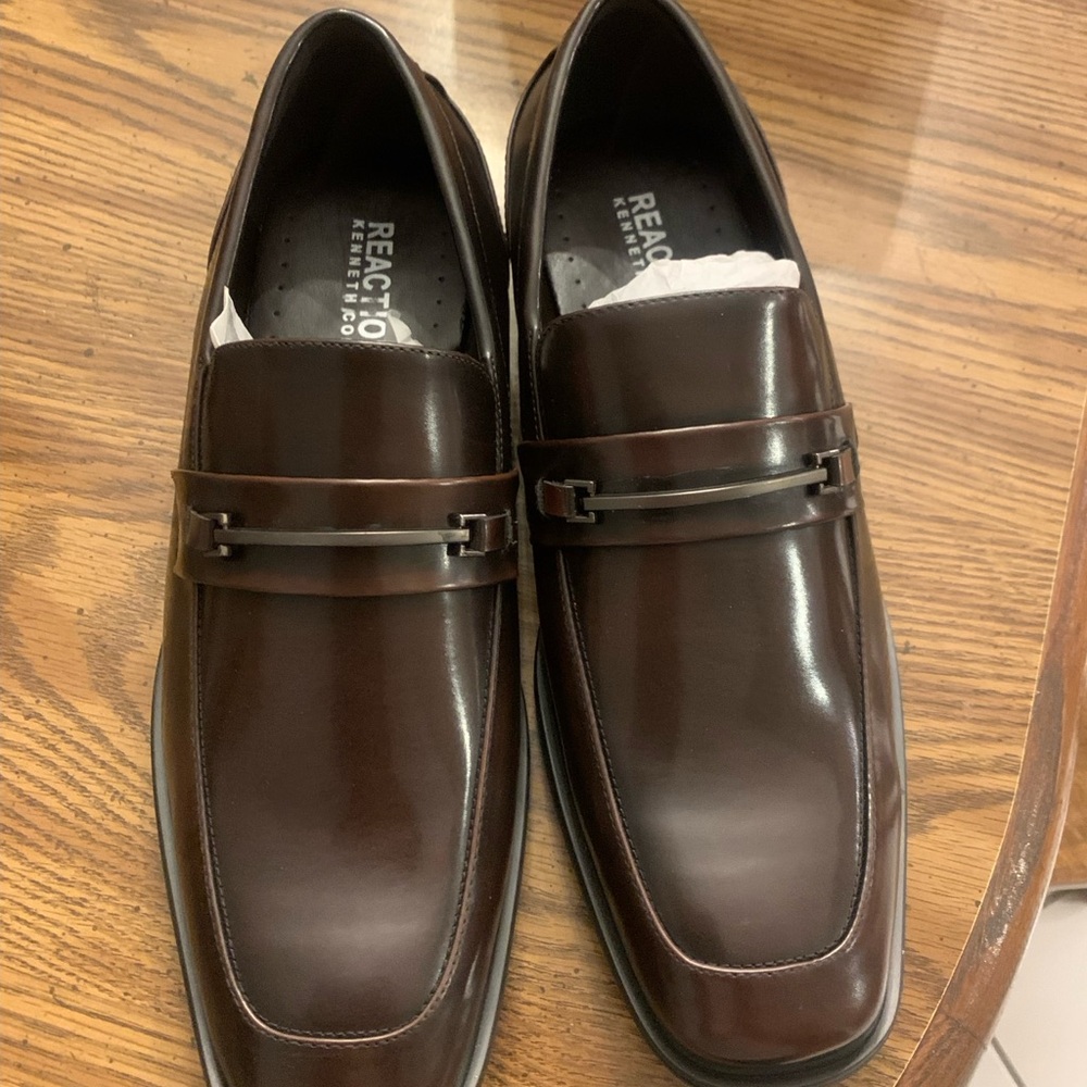 Kenneth Cole Reaction Dark Brown Slip-On Loafers